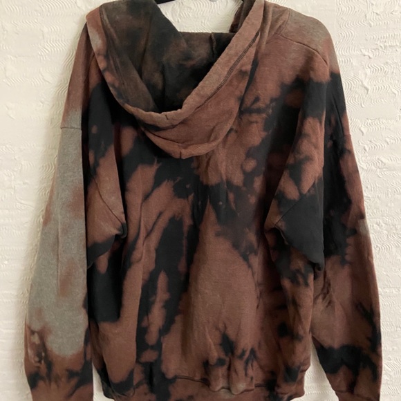 Hand dyed zip up hoodie - Picture 3 of 5